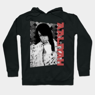 aaliyah portrait monochrome Hoodie